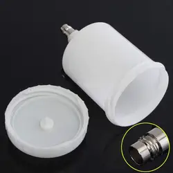 Sata Pulverizador Cup Conector Jet Pintura Pulverizador, Hvlp Plástico Branco, Pote Acessórios, 600ml