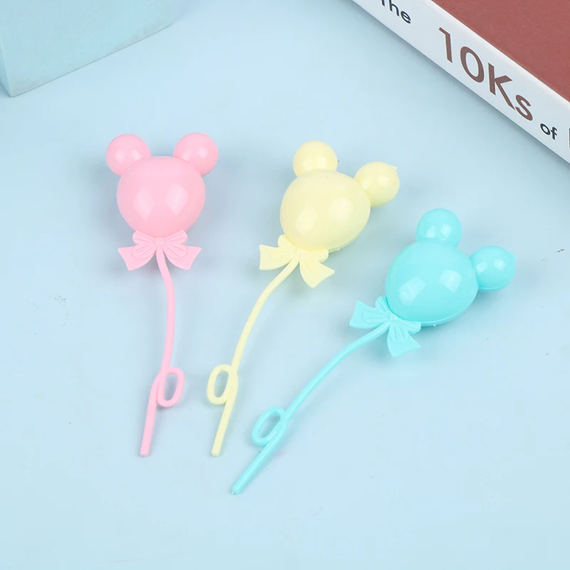 Hot！3Pcs /set Colorful 1/12 Scale Dollhouse Miniature Colorful Balloons Doll House Decor Toy