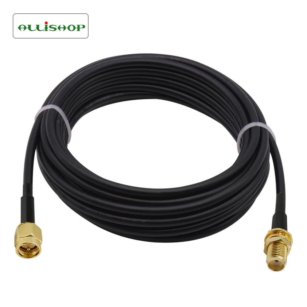 1-30 meters Low Loss Extension Antenna Cable RG58 SMA Male to SMA Female Connector Pigtail For 4G LTE Ham ADS-B Walkie Talkies