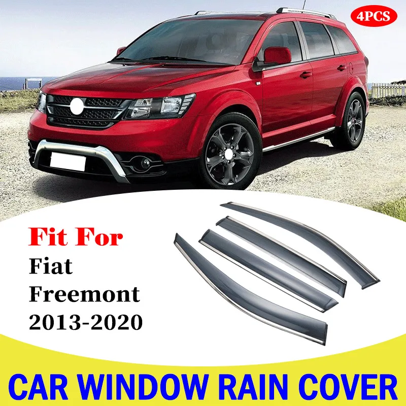 

Car Window Sun Rain Shade Visors Shield Shelter Protector Cover For Fiat Freemont 2013-2020 Window Rain Cover Accessories Parts