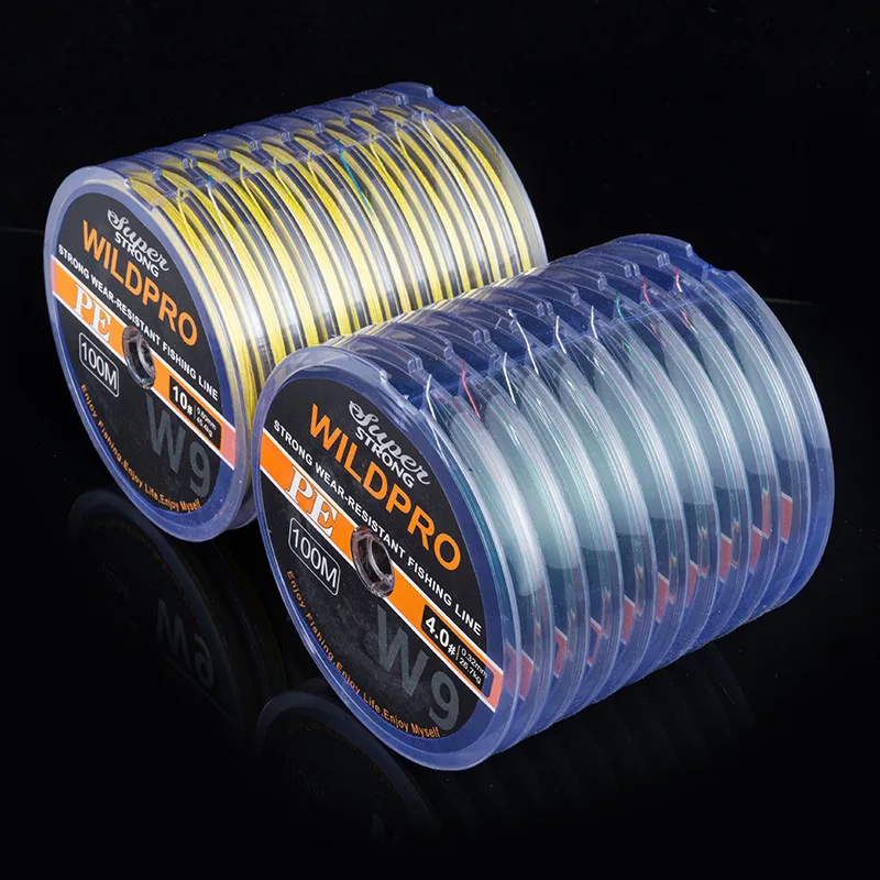 Fishing line X9 XBraided wires Japan original PE Line high stength Multifilament Ocean Boat fishing tackle 100M/reel