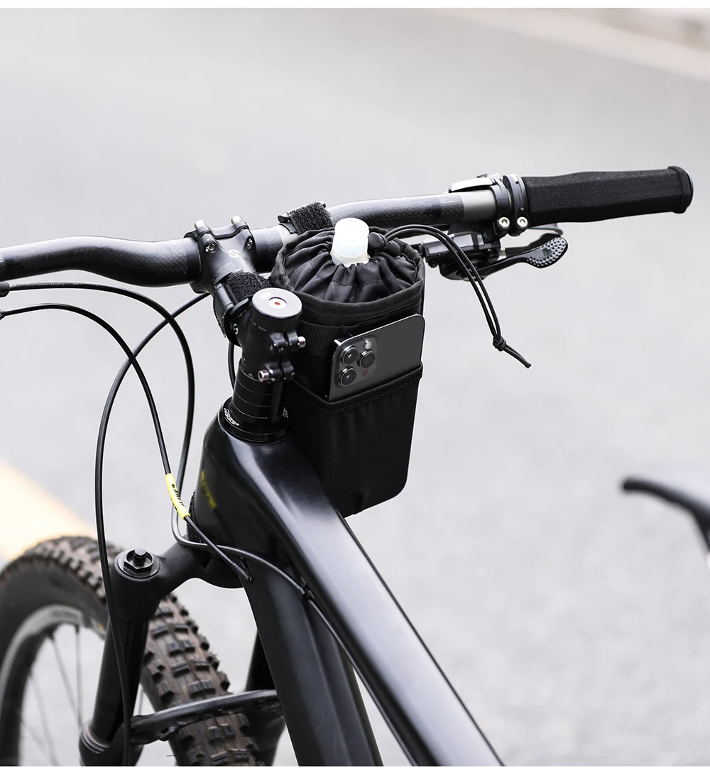 Rhinowalk Fahrrad Tasche Fahrrad Wasser Flasche Tasche Beutel Bike Zubehör Lenker Werkzeug Tasche Touring Pendeln Isolierte Tasche – Detail 14