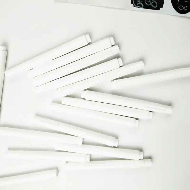 3/5/10Pcs/Set White Liquid Chalk Pen Marker for Glass Windows Electronic Blackboard Chalkboard Window White Pen Wall Sticker