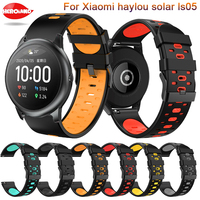 Bracelet Accessories WatchBand 22MM For Xiaomi haylou solar ls05 smart watch soft silicone Replacement straps correa fashion new