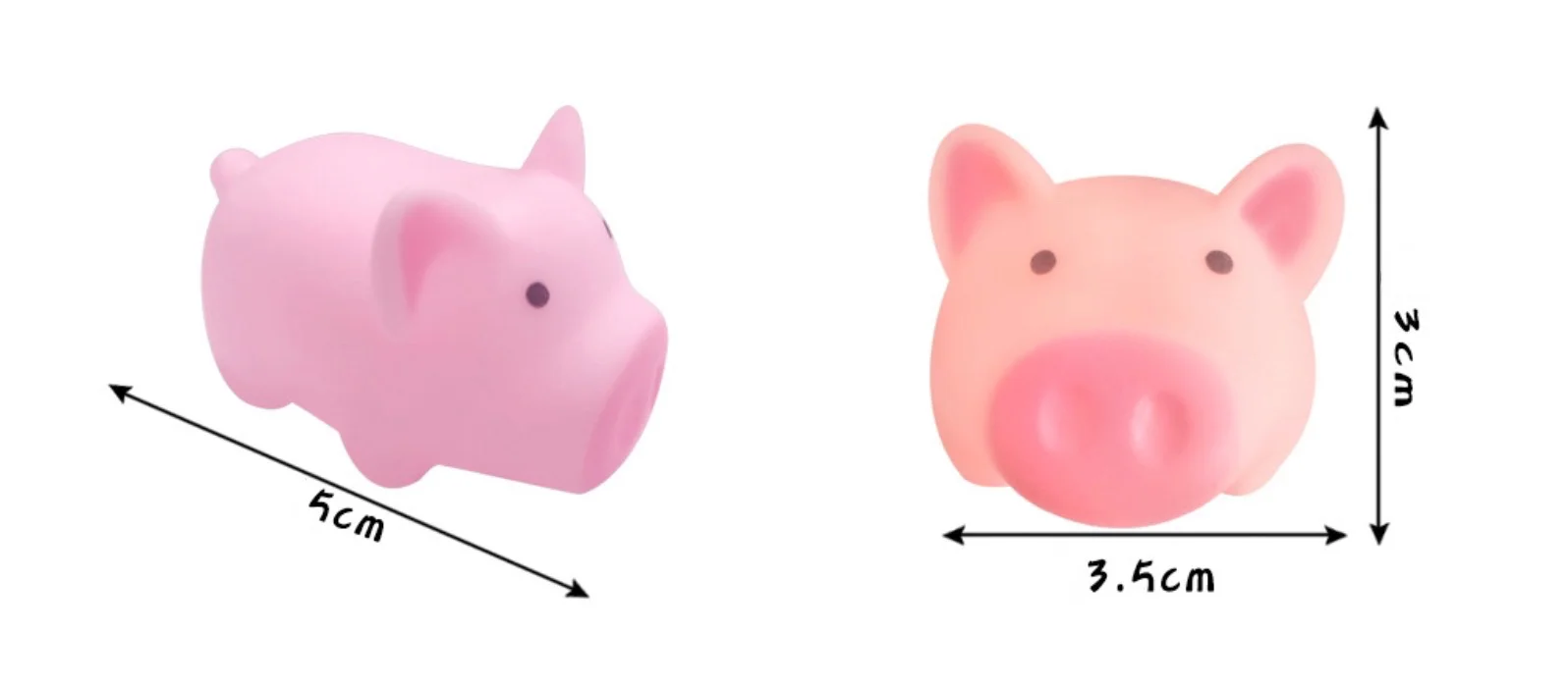 1Pcs ใหม่น่ารัก4.5ซม.ของเล่นสุนัขสีชมพูกรีดร้องหมูสัตว์เลี้ยงของเล่น Squeaker Squeaker Chew ของขวัญตกแต่งบ้าน
