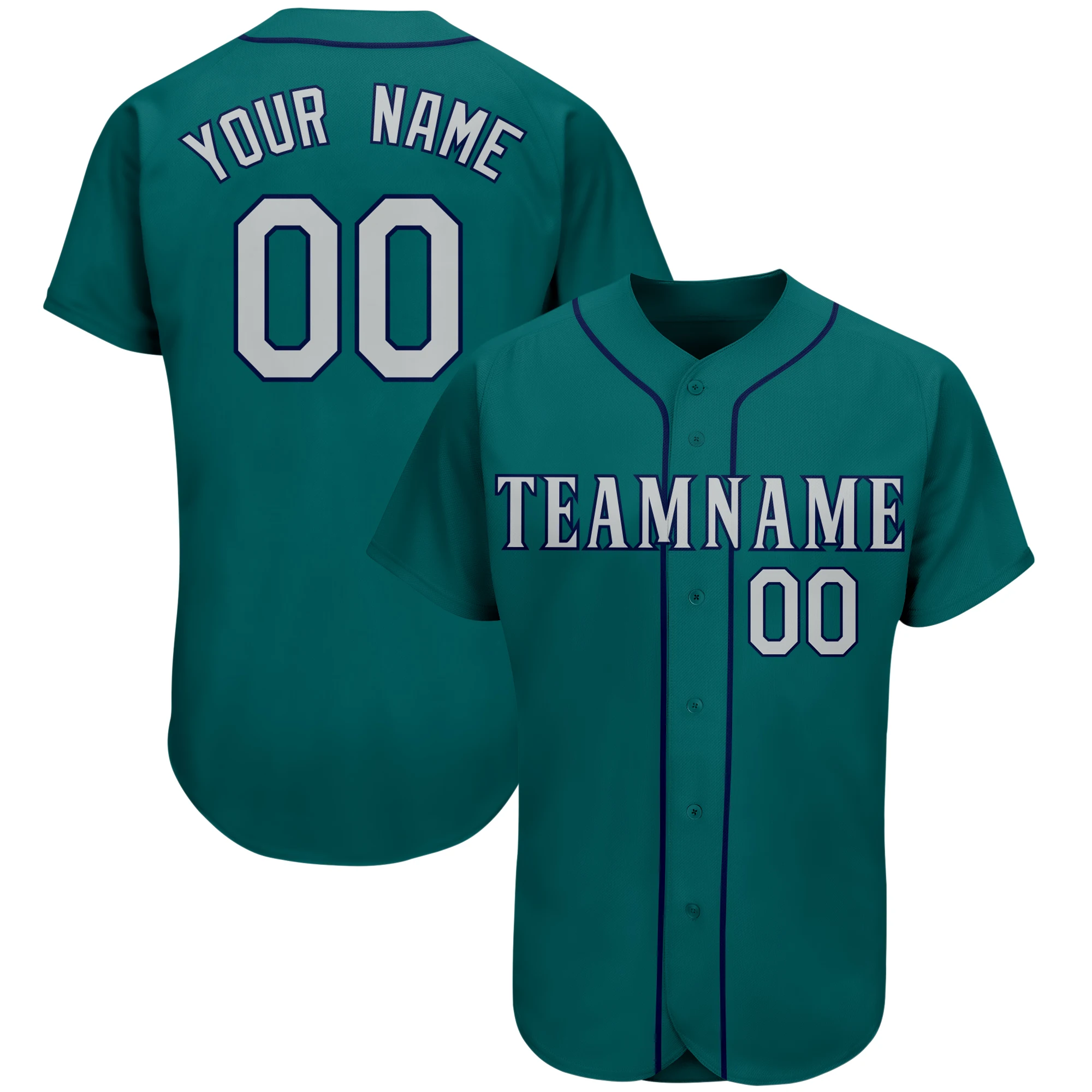 

Personalized Baseball Jersey Customized Team Name,Number Print for Men/Women/Kids Button Down Outdoors/Indoors Casual Sports