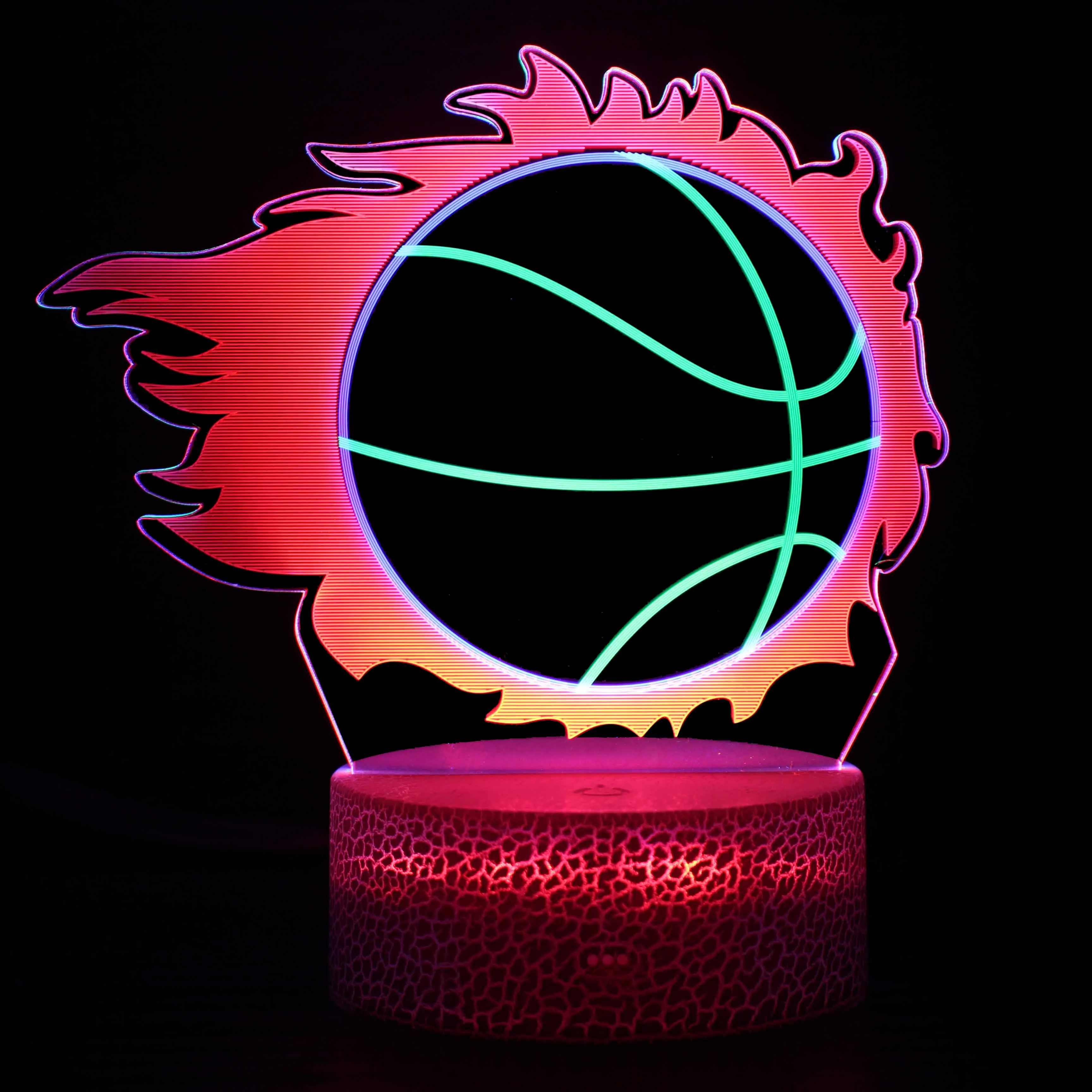 NEW 3D Visual Night Light Colorful Dynamic Touch Creative Gift Lamp For Bedside Home Descoration Lamp Led Table Lamp
