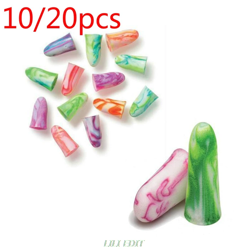 10/20pcs Ear Protection Comfort Soft Foam Ear Plugs Tapered Travel Sleep Noise Reduction Prevention Earplugs Sound Insulation