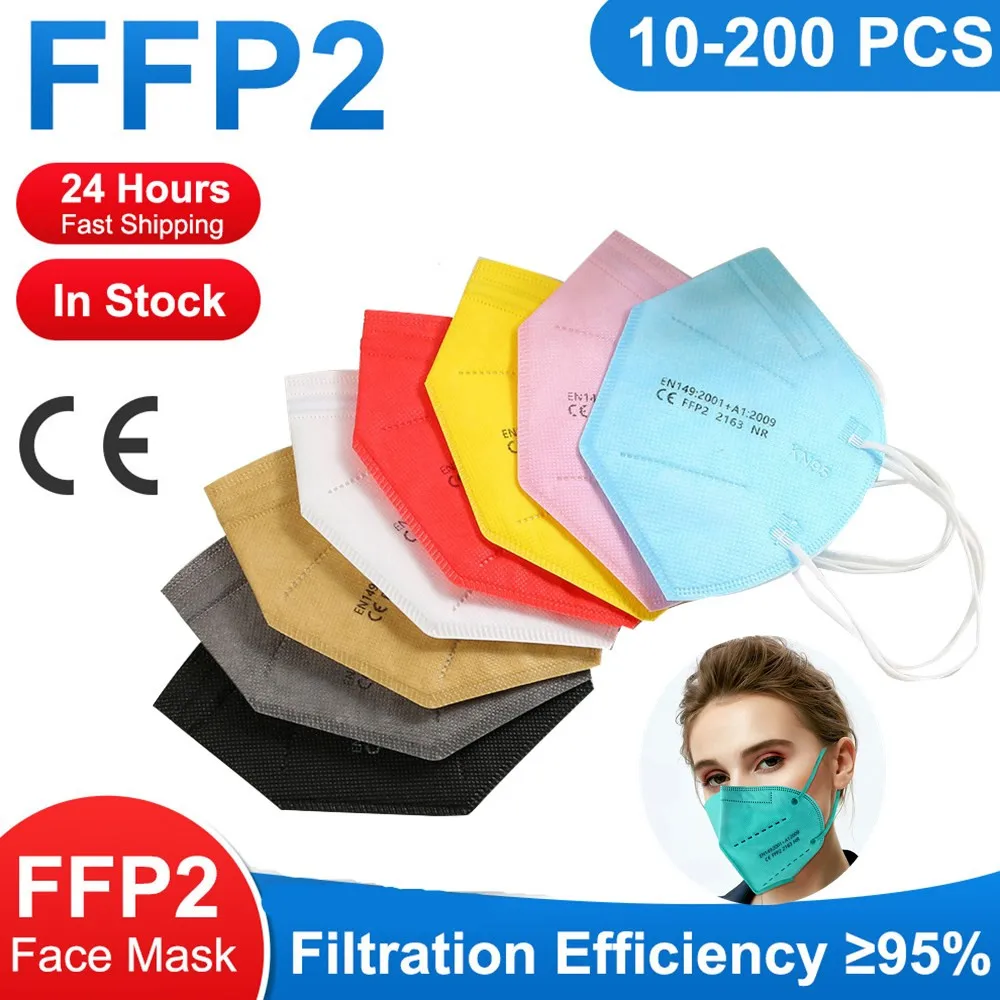 

Mascarilla FPP2 Homologada Colores CE FFP2 Mascarillas FP2 5 Layers FFP2Mask Adult KN95 Masks Certified Masque FFP 2