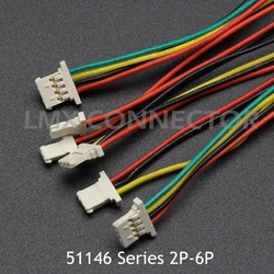 10PCS MX1.25 51146 Cable Wire Connector 1.25mm Ultra-thin Type 150mm 2P 3P 4P 5P 6P  LCD Cable