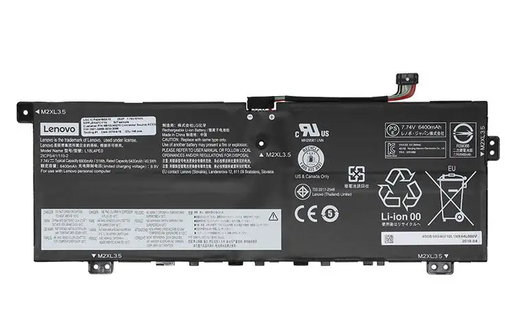 Batería original para LENOVO Yoga C740, 14 C740-14IML, 5B10W67296, L18L4PE0, L18M4PE0, SB10W67235, SB10W67368, 5B10W67185, 6610mAh, nueva