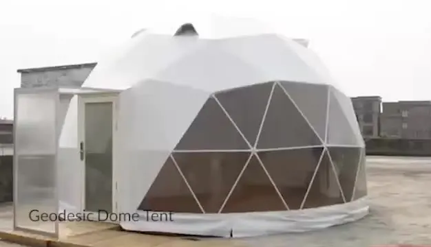 

6m Dome Tent Luxury Hotel Igloo Geodesic Dome Kit With Bathroom