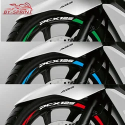 PCX Wheel Sickers For Honda PCX 125 pcx125 2018-2023 Motorcycle Reflective Waterproof Rim Decal Sticker PCX125