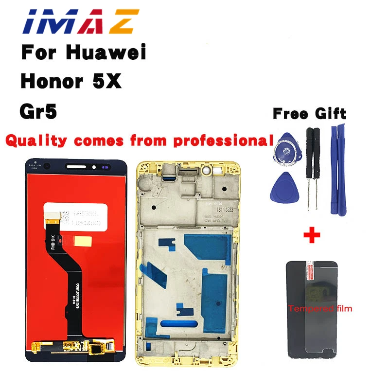 IMAZ For Huawei Honor 5X KIW-AL10 KIW-L21 KIW-L22 FHD LCD Display Touch Screen Digitizer Assembly Replacement For Huawei GR5 LCD