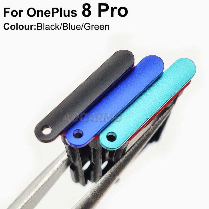 Aocarmo For OnePlus 8 Pro 1+8 Pro Sim Card SIM Tray Slot Holder Repair For OnePlus8 Pro Replacement Parts