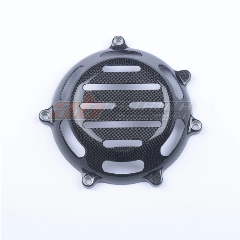 Side Engine Generator Clutch Case Cover Fairing ( Dry Clutch ) For All Ducati  Full Carbon Fiber 100%