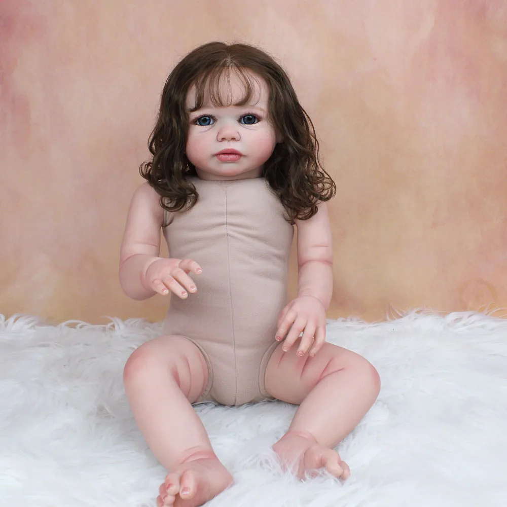 Jouet Kiev illage de bébé fille Reborn en silicone, peau 3D, beurre, vinyle souple, princesse, tout-petit, cadeau d'anniversaire, plusieurs tailles, sans vêtements