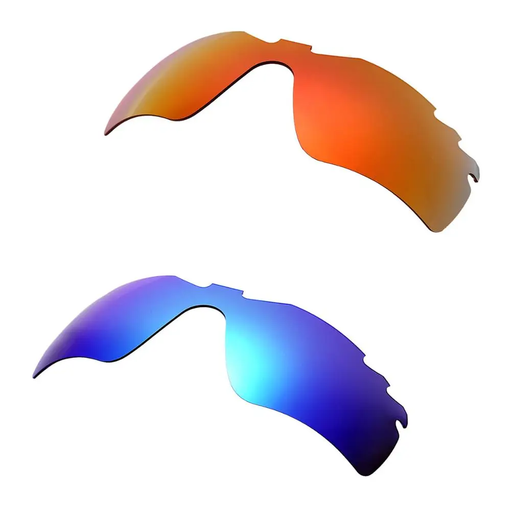 

HKUCO Red/Blue 2 Pairs Polarized Replacement Lenses For Radar Path-Vented Sunglasses Increase Clarity