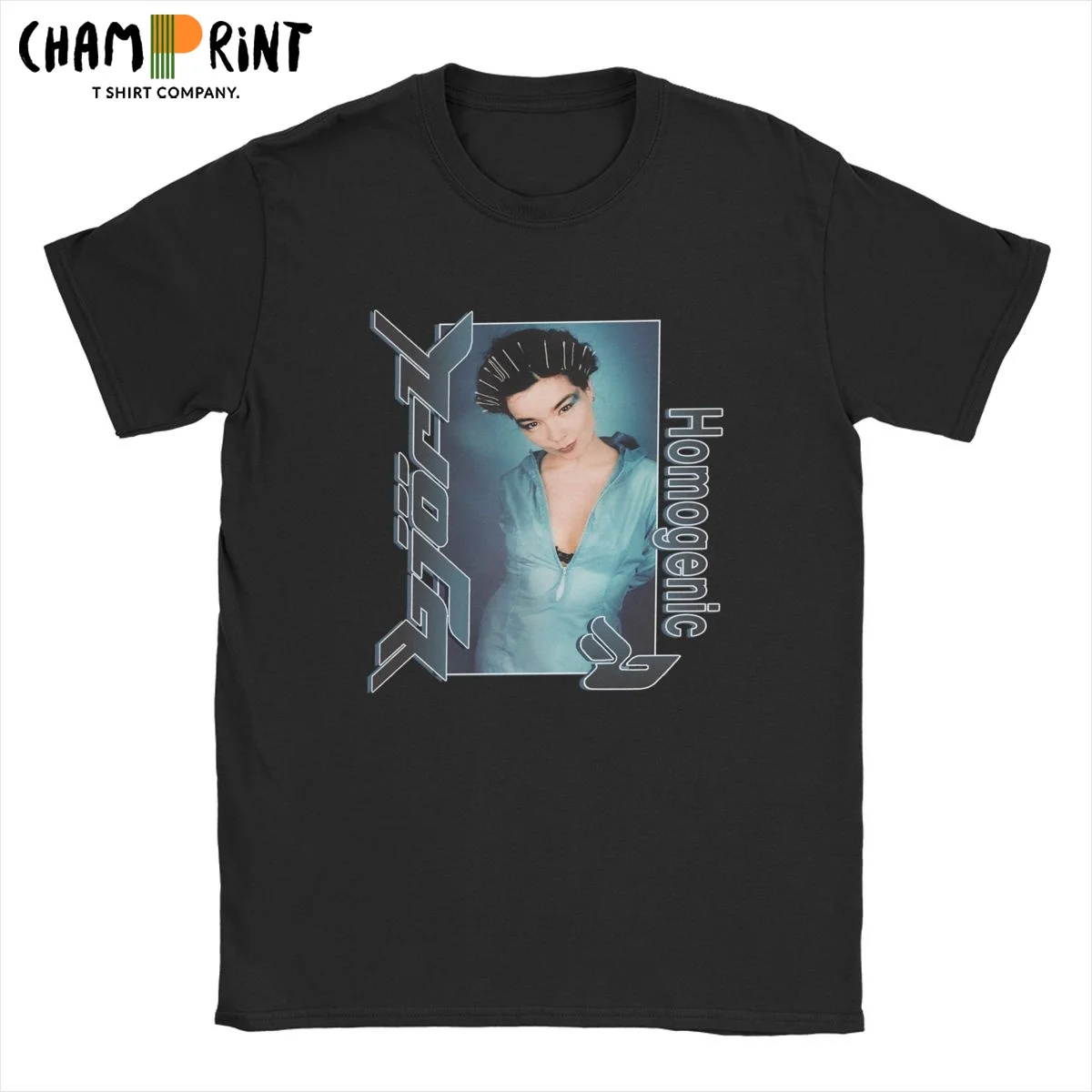 Bjork Homogenic Studio Album T Shirt Men's Fun T-Shirt Vintage Iceland Music Singer Tee Shirt Short Sleeve Tops Gift Idea