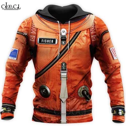 Traje espacial con estampado 3D para hombre, Sudadera con capucha Harajuku, ropa de calle, Jersey, disfraz de Cosplay, chaqueta informal, chándal Unisex