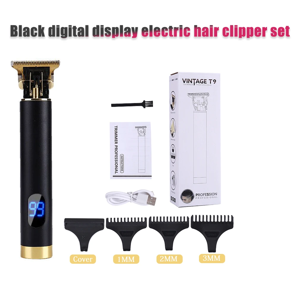 Điện USB Có Thể Sạc Máy Cắt Cỏ Kẹp Tóc Râu Cạo Râu Kiểu Tóc Cắt Chuyên Nghiệp Cắt Tóc Máy Dành Cho Nam