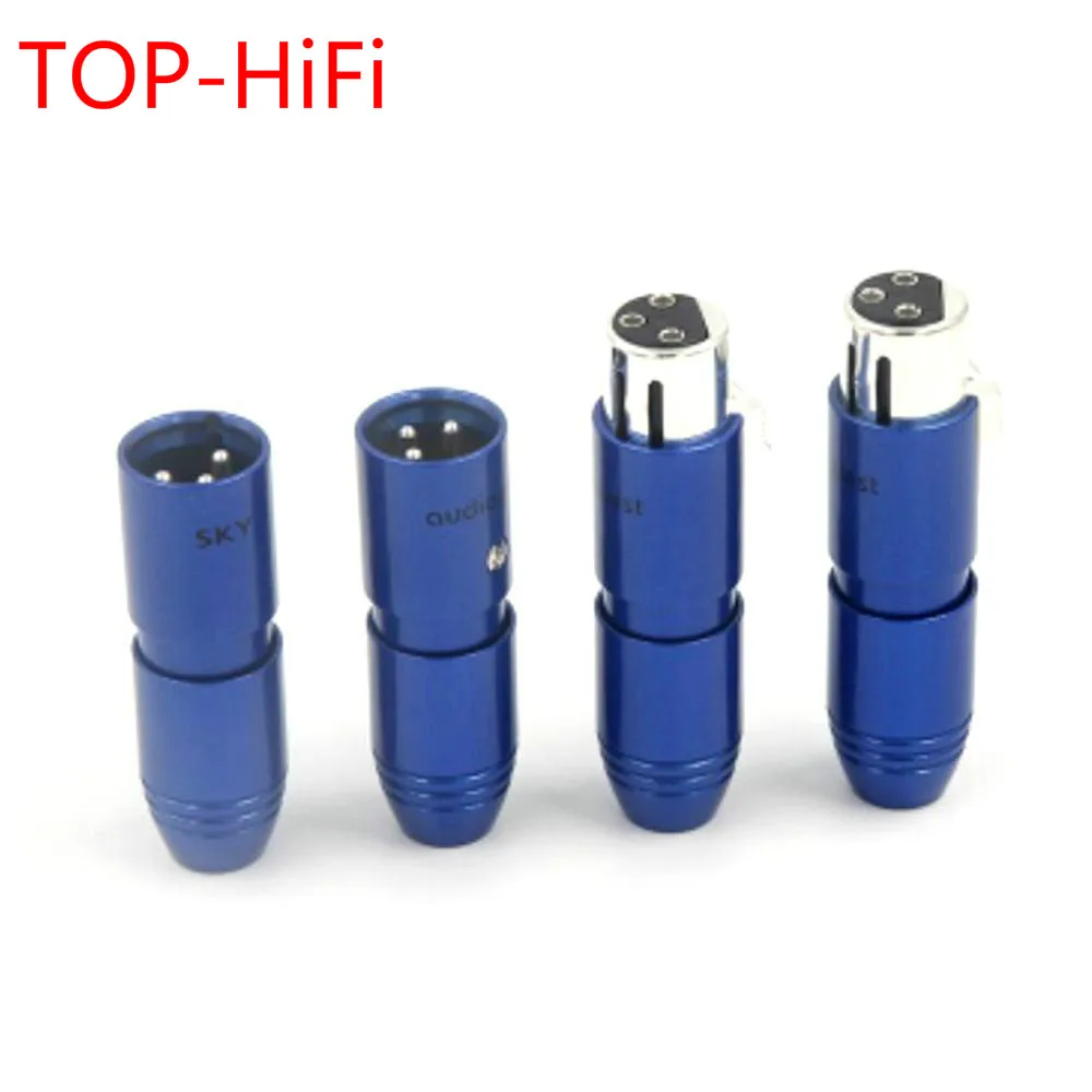 

TOP-HiFi 4Pair XLR 3pin Male and Female XLR Connectors Speaker Audio Interconnect Cable Socket Adapter XLR Plug Connector