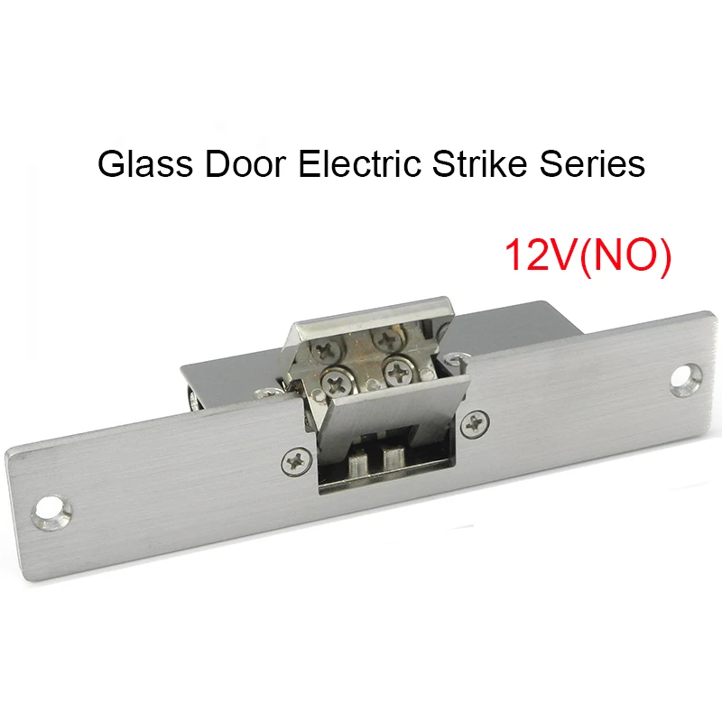 

Fail Safe Electric Strike Suitable for Glass Door without Frame Locked when Energized Narrow Type Door Lock 800KG Holding Force