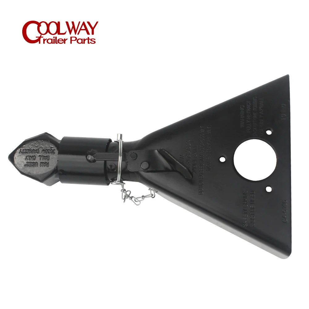 

Bulldog COLLAR-LOK 2 Inch Ball a Frame Coupler 7000 LBS Construction Trailer Hitch RV Camper Accessories Caravan Component