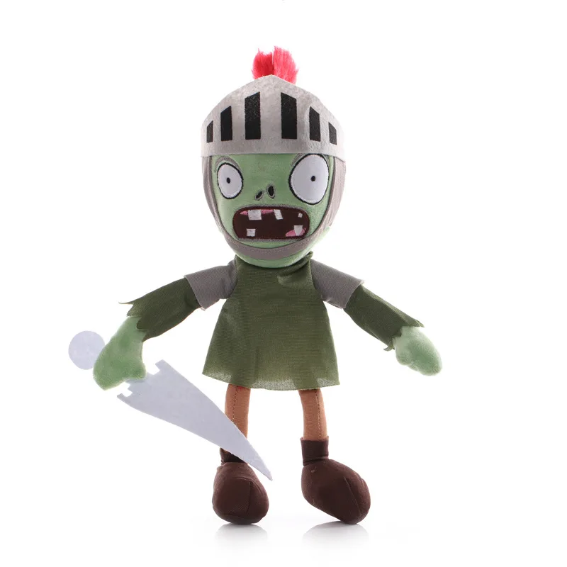 1pcs Plants vs Zombies Plush Toys 30cm PVZ Knight Zombie Plush Toy Doll Soft Stuffed Animals Toys Gifts for Kids Children