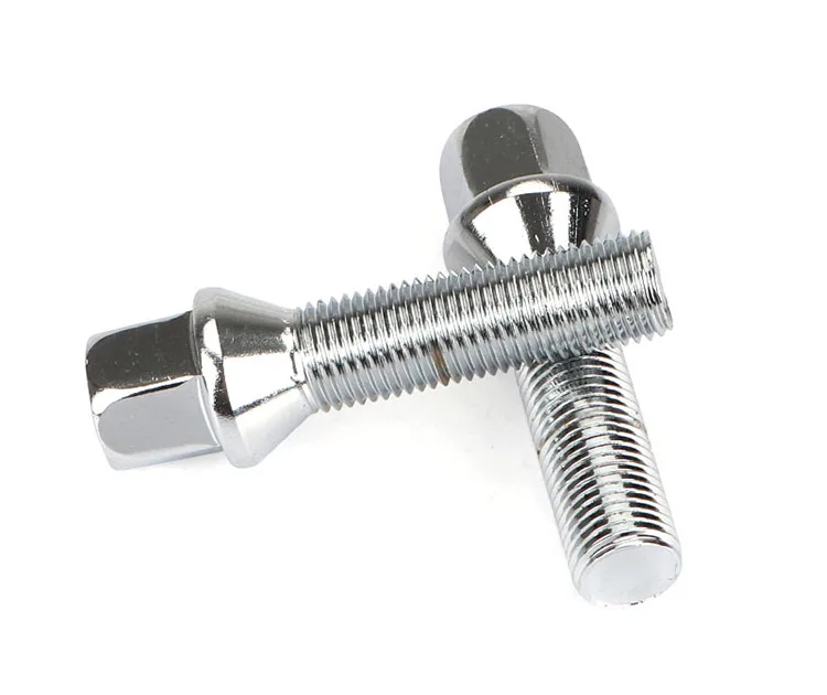 5 Pieces Nuts Suit for BMW X1 X3 X5 X6 X7 3 Series 28/35/40/45/50/55/60 Mm Lengthen Steel Wheel Bolts M14 X 1.5 12*1.5 14*1.25 1