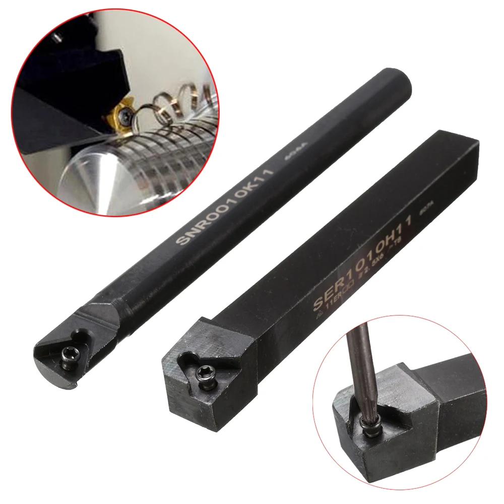 SER1010H11 SNR0010K11, barra de perforación de torno CNC de 10mm, herramienta de torneado de rosca, cortador de torno, portaherramientas para 11IR 11ER, alta calidad, 1 unidad