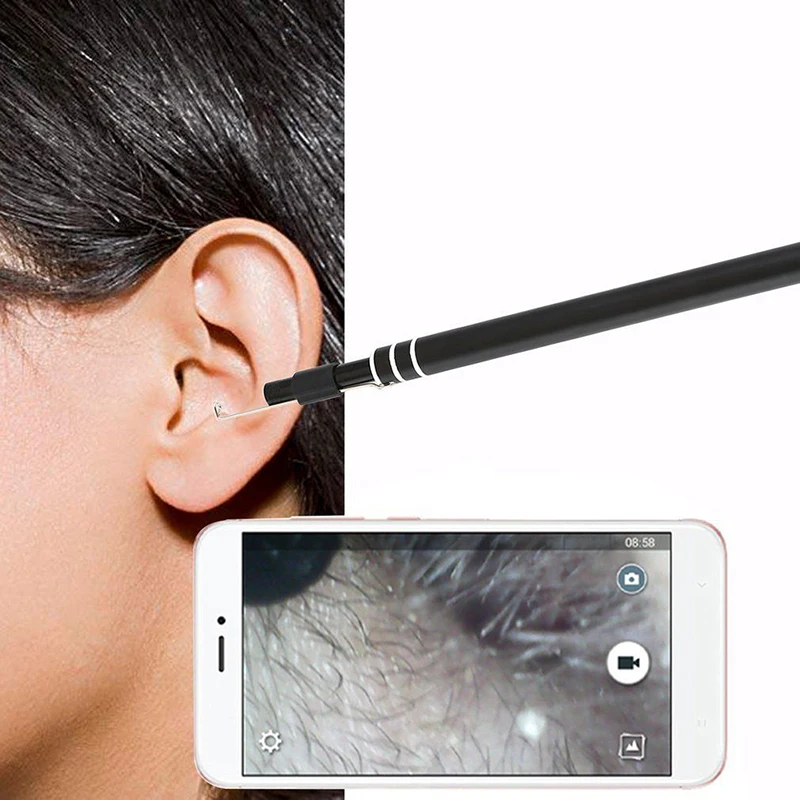 HD Visual Ear Cleaning Tool Mini Camera Otoscope Ear Health Care USB Ear Cleaning Endoscope For Windows PC Phones