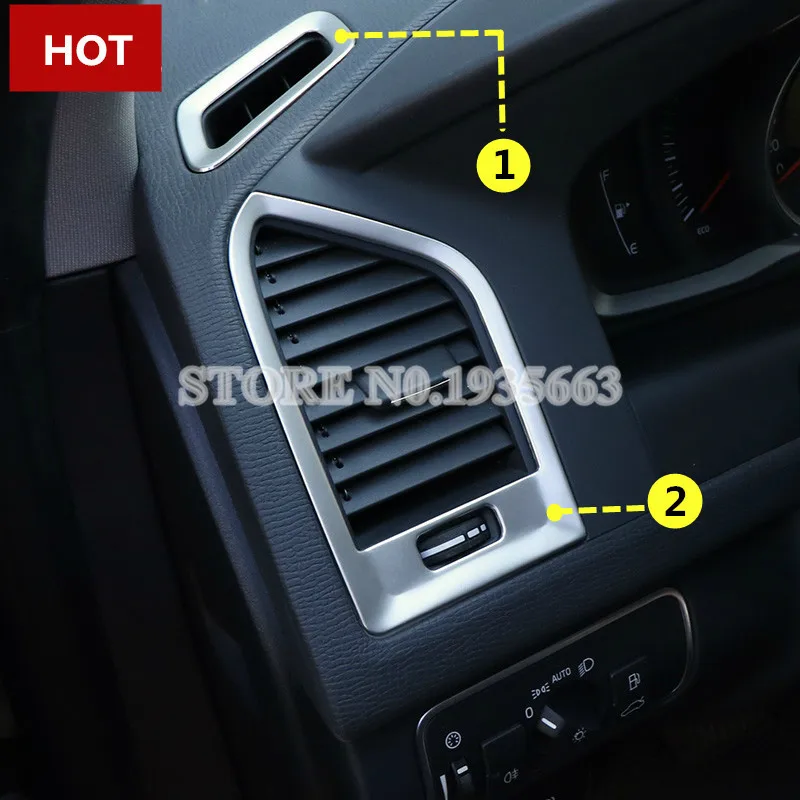 

For VOLVO XC60 Interior Air Conditioning Vent Outlet Trim Cover 2009-2013 4pcs Car Accessories Interior Car Decor Car Trim