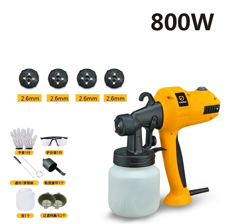 Elettrico pistola a spruzzo di vernice di lattice spray strumento vernice vernice vernice spray macchina 800W