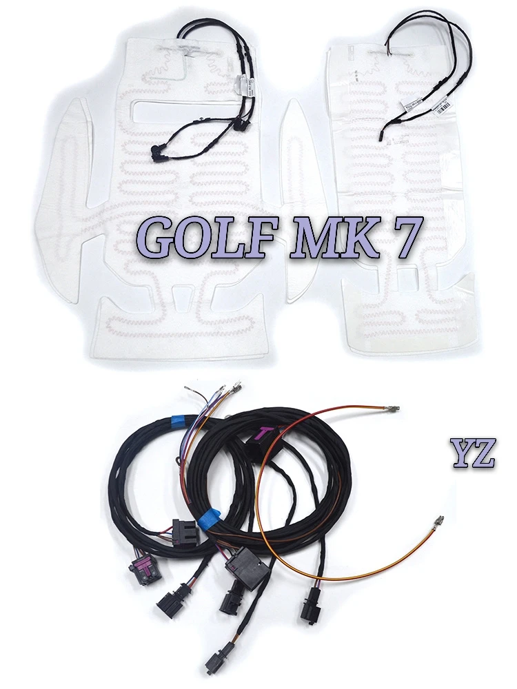 cushion heating and backrest heating or Connection harness for V W golf MK7 for Skoda MQB Octavia Seat cushion heating