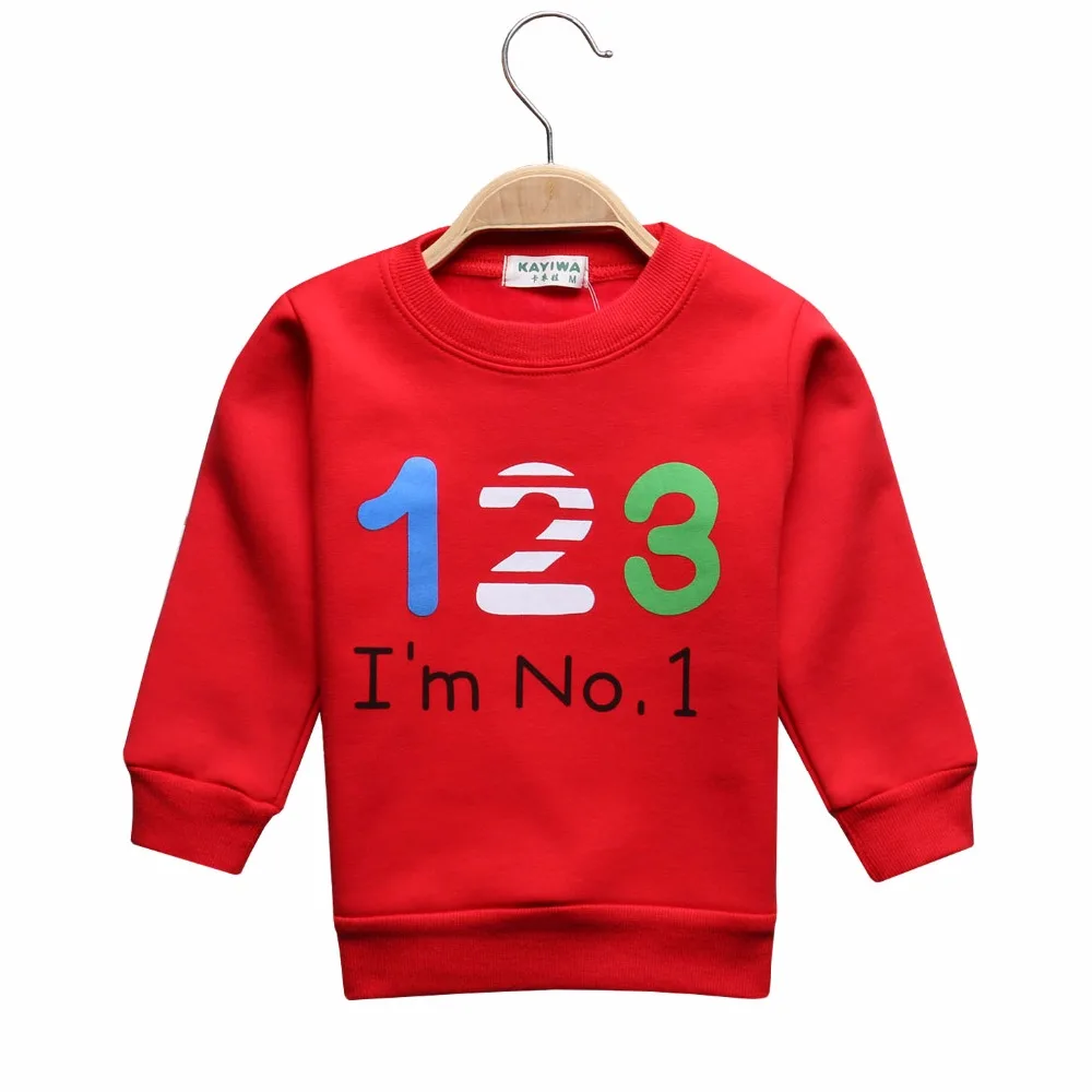 Sale Baby Boys Hoodies Letter Printed Sweater for Toddle Girls Warm Fleece Sweatshirt Children Pullover Outerwear Tops kids N302