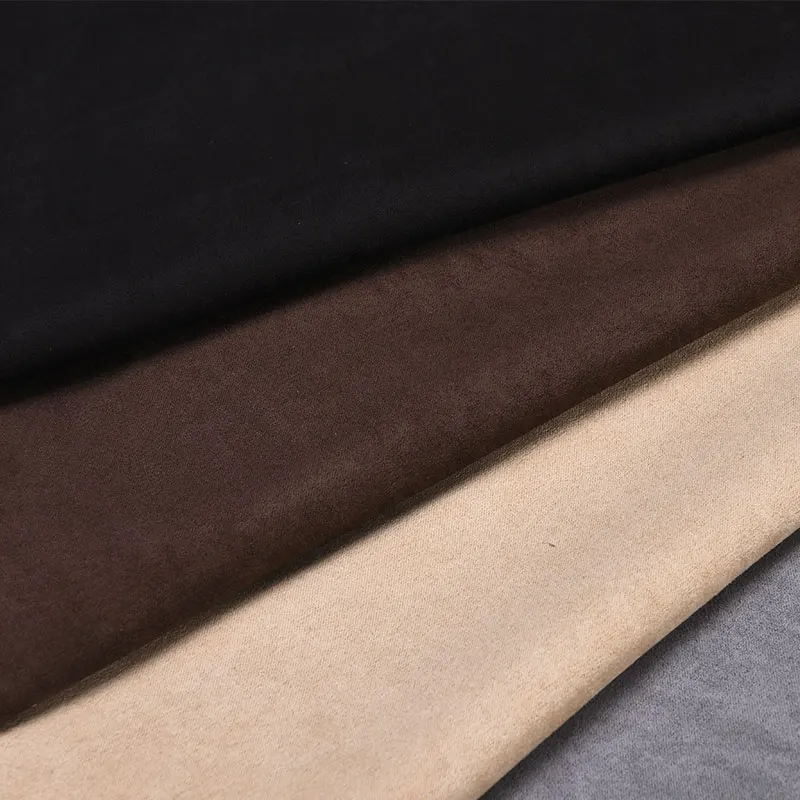 قماش من جلد الغزال بالمتر لخياطة أغطية الأريكة أغطية الوسائد القماشية وسادة ذاتية الصنع ناعمة مريحة عادي أسود أبيض أزرق أحمر وردي