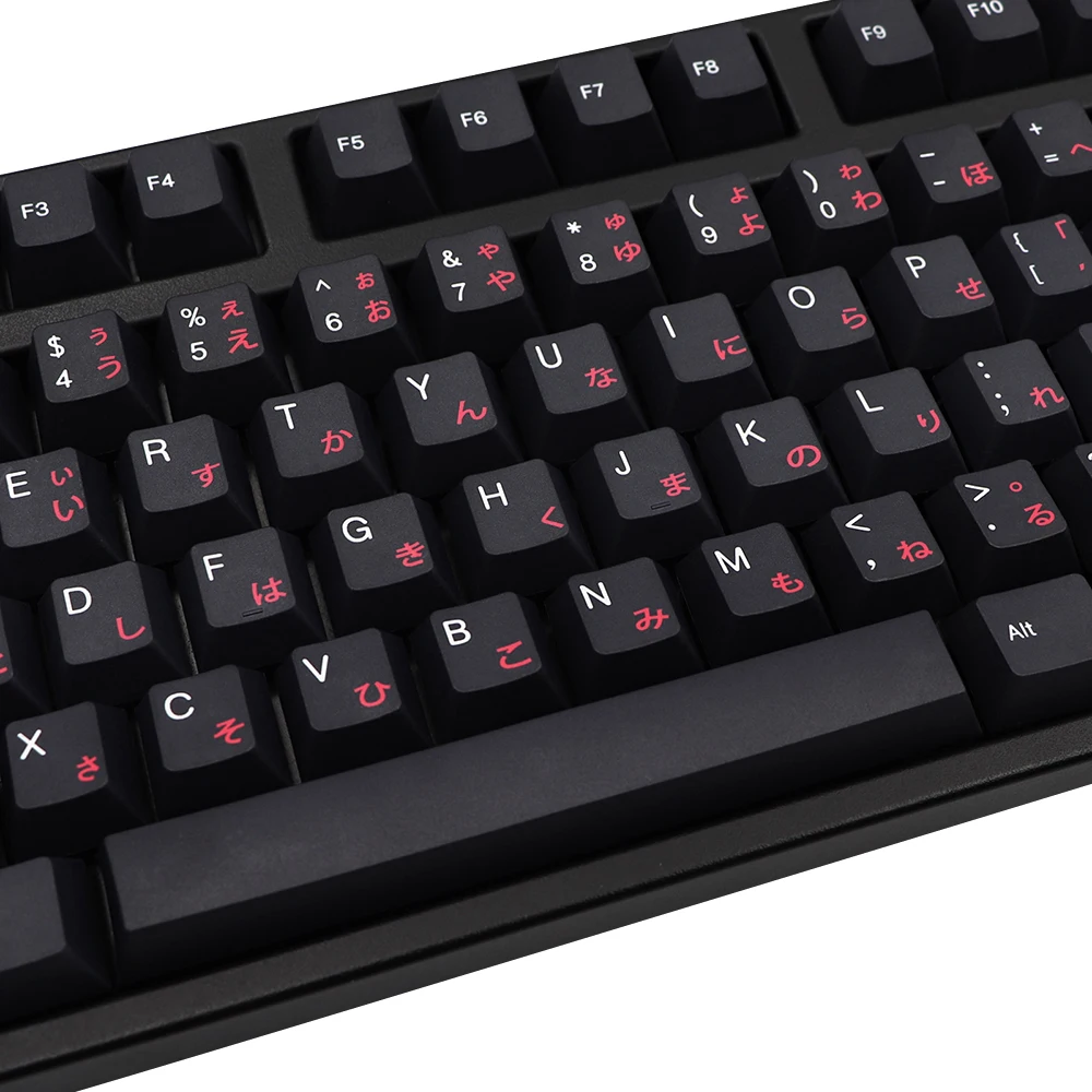 GMK-KEY Samurai Keycap Set PBT Cherry Profile Minimalist Black