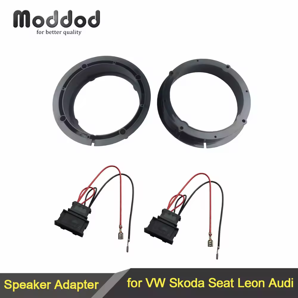Adaptateur de haut-parleurs pour VW Golf IV Passat Polo Skoda Seat Leon Audi, anneaux adaptateurs de haut-parleur 165mm 6.5 pouces, Kit d'entretoises hauteur 40mm