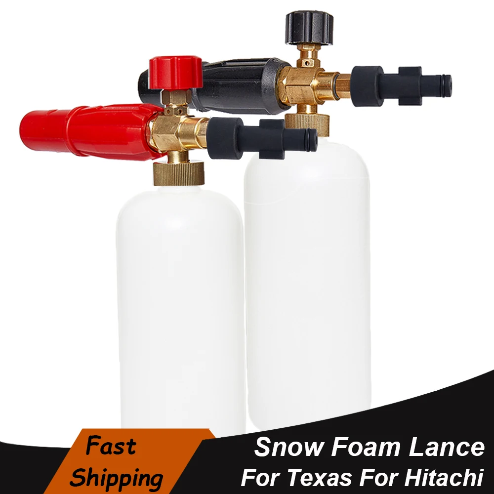 High Pressure Washer Foam Gun For Texas  Snow Foam Lance For Hitachi 1L Soap Foam Generator Foam Cannon Car Washer