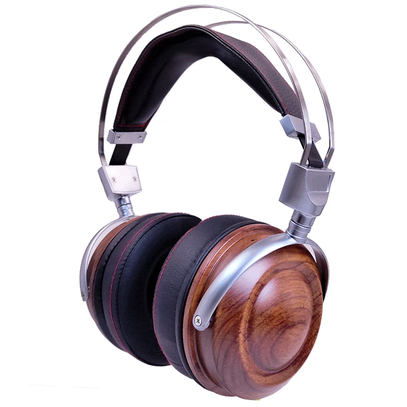 

Wooden Headphone Case Monitor headset Over Earphone Housing For 40mm 50mm 53mm Bluetooth Headphone Diy With 3.5mm Audio Cable