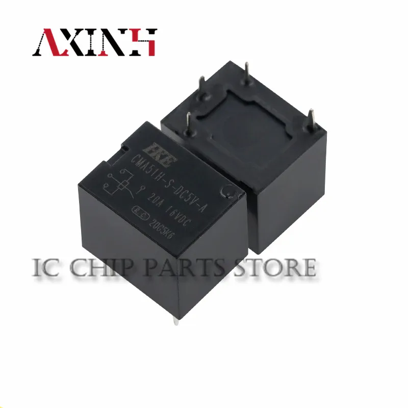 5pcs/lot HKE Auto relay CMA51H-S-DC5V-A 4PIN 12V 20A 100% new original relay in stock