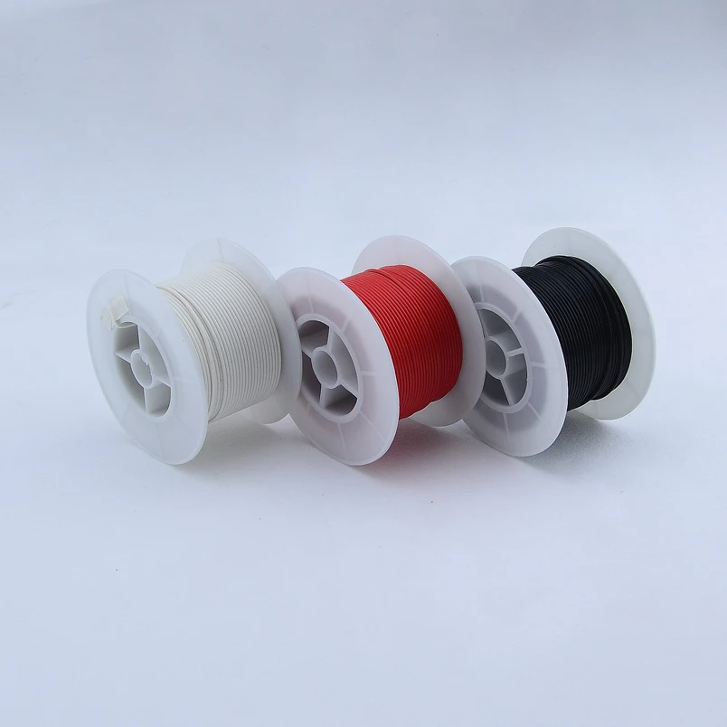 PTFE Oxygen Free Copper Silvering  Wire For Electric Guitar Bass Red/White/Black【Made in Korea】