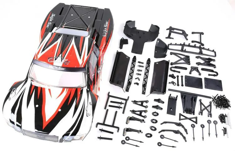 5B Upgrade To 5SC Transparent Car Body Shell Transform Kit Fit for 1/5 HPI ROVAN ROFUN KM GTB TS BAJA 5SC