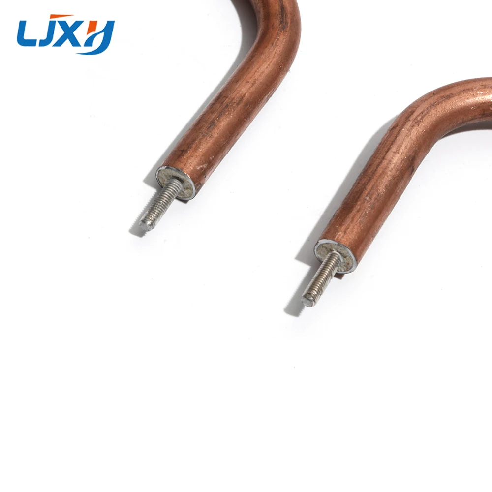 LJXH Double Circle Heating Tube Electric Wok Accessories Circular Rod Copper/Iron Plated Copper Coil Pipe Electrothermal Heater