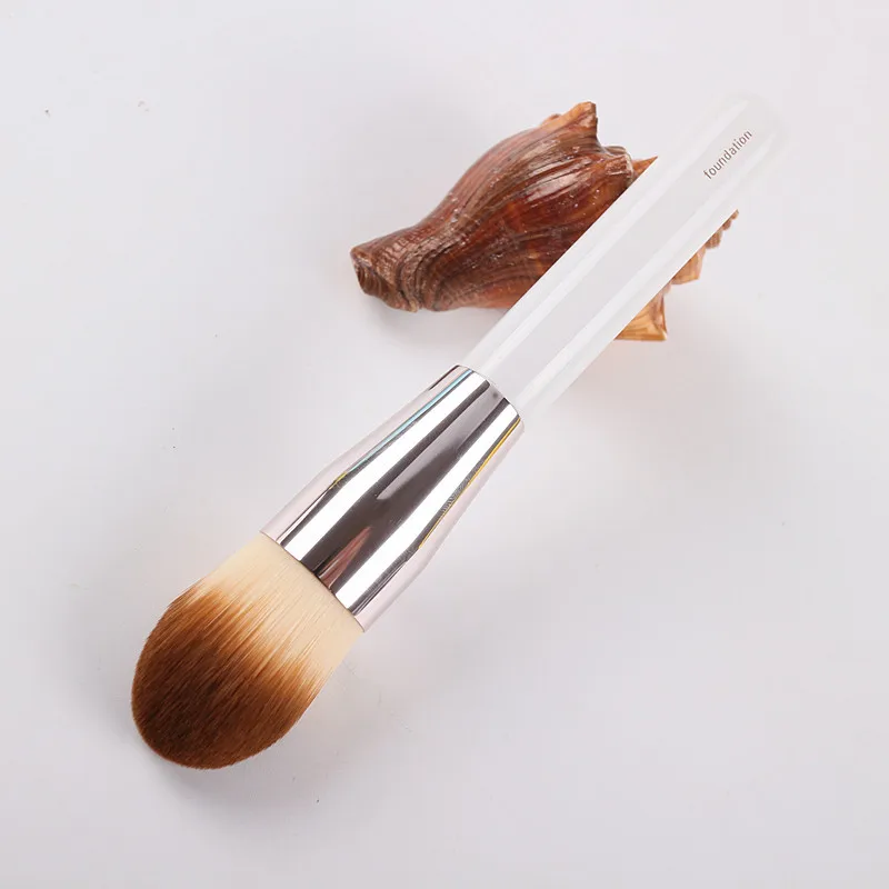 Foundation Makeup brushes Liquid Cream Foundation Powder contour White handle Make up brush Beauty Tools Cosmetics