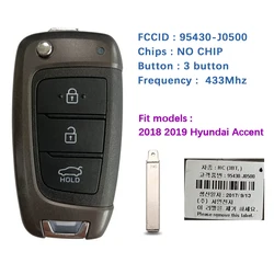 CN020189 portachiavi remoto intelligente originale per Hyundai Accent 2018 2019 Flip Key 433MHz FCCID 9595430-h5000 95430-H6000