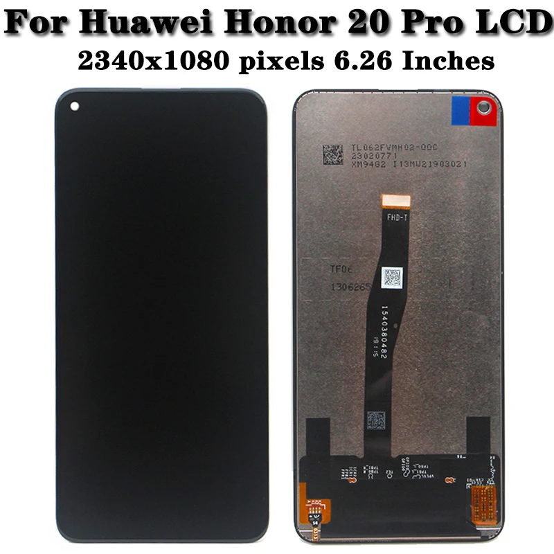  Test For Huawei Honor 20 Pro 20Pro LCD Display Touch Screen Digitizer Replacement For Honor20 pro YAL-AL10 YAL-L41 LCD