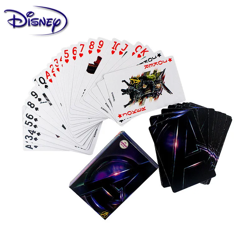 rozen Avengers Card Game Paper Playing Cards Casual Desktop Card Games Disney FChildren Adult Card Game Disney Card Game Frozen