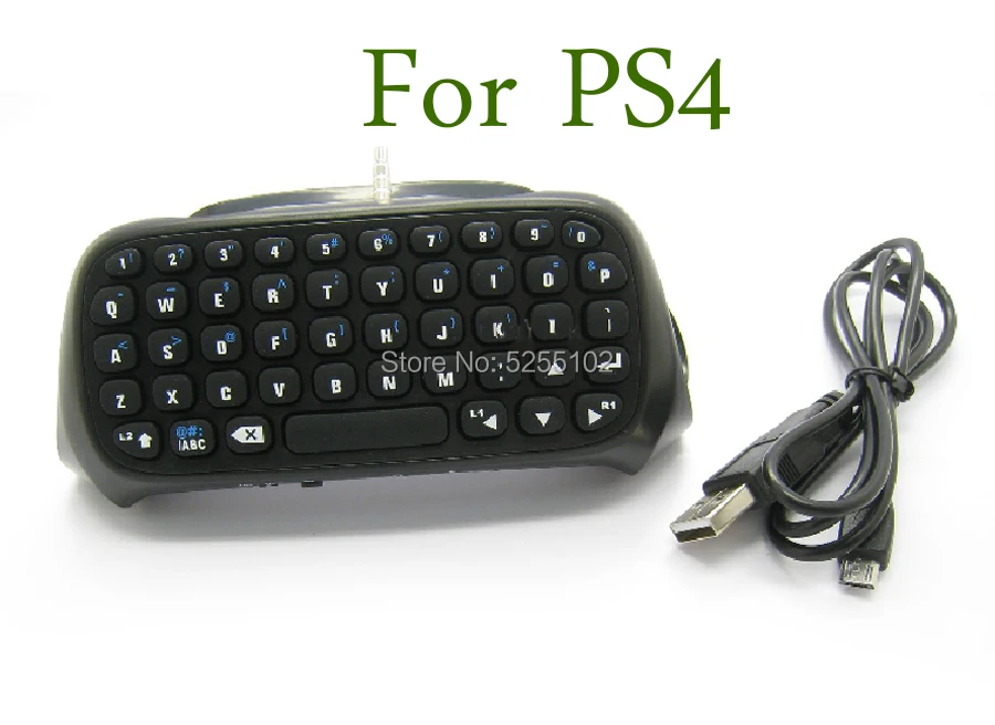 1Set Mini Wireless Keyboard 3.5mm Plug Game Chat pad Message Keyboard for Sony for Playstation4 for PS4 Controller
